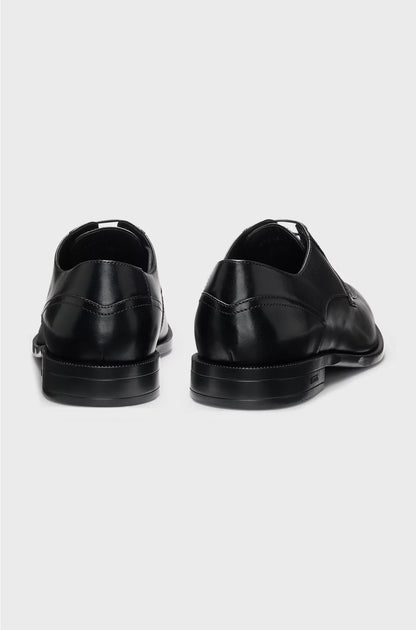 DERBY SHOES IN LEATHER WITH DURABLE OUTSOLE