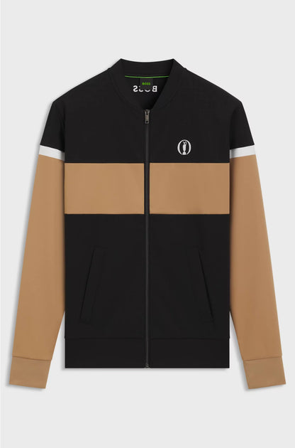 THE OPEN JERSEY JACKET WITH COLOUR-BLOCKING