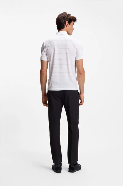 SLIM-FIT POLO SHIRT IN COTTON WITH PRINTED PATTERN