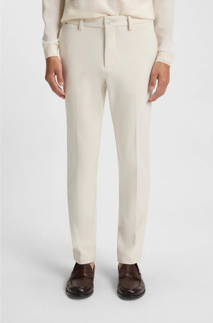 SLIM-FIT TROUSERS IN BRUSHED HERRINGBONE