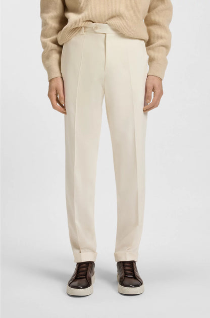 FORMAL TROUSERS INMICRO-PATTERNED VIRGIN WOOL