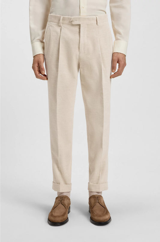 RELAXED-FIT TROUSERS IN COTTON-ALPACA CORDUROY