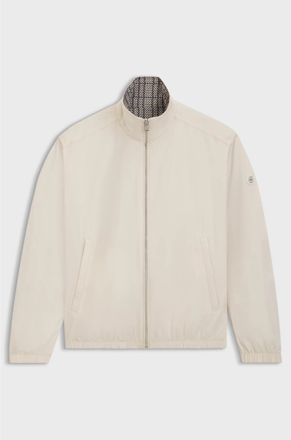 WATER-REPELLENT REVERSIBLE JACKET WITH CHECK PATTERN