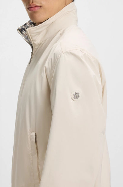 WATER-REPELLENT REVERSIBLE JACKET WITH CHECK PATTERN