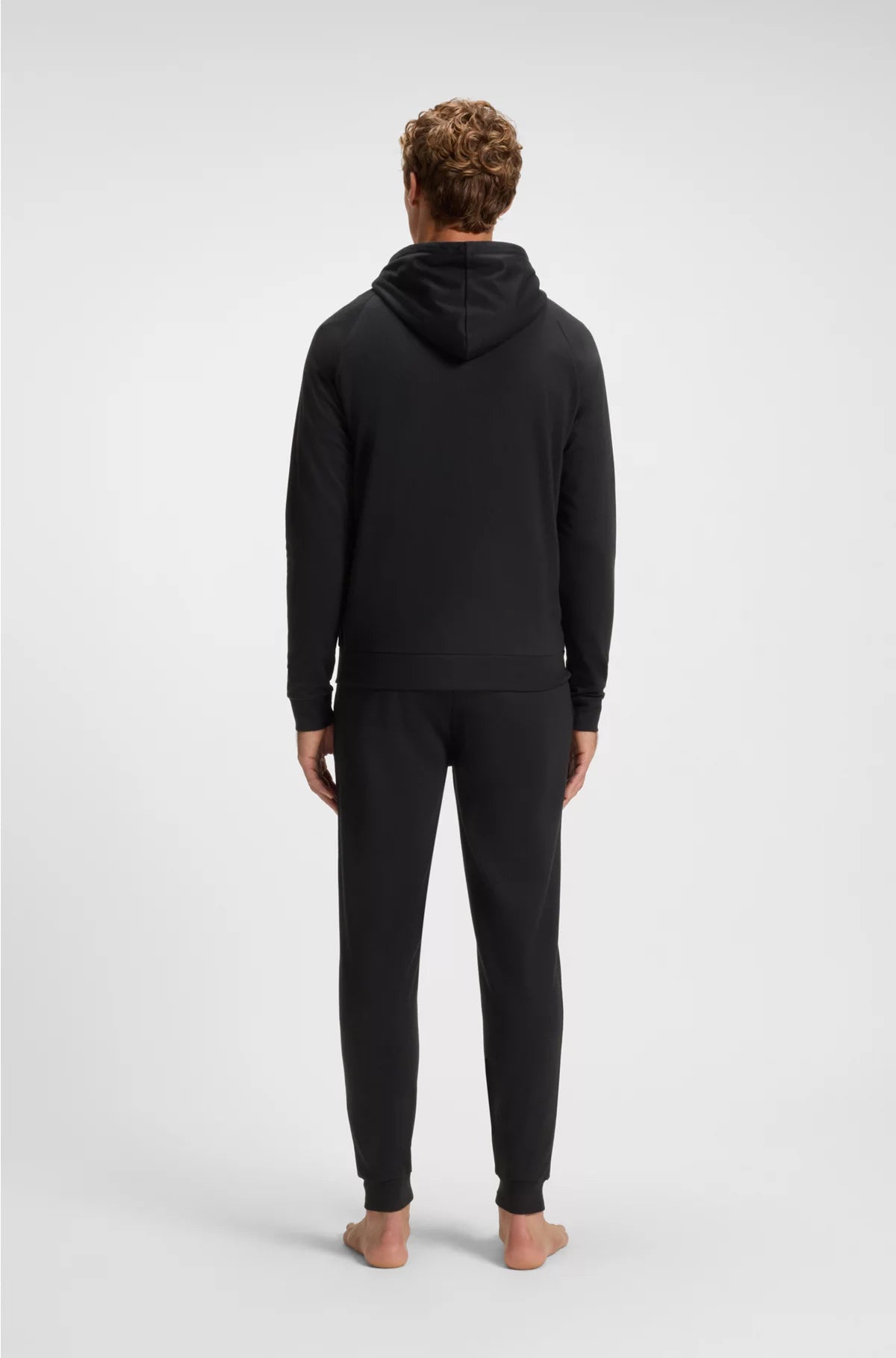 COTTON-TERRY JACKET WITH LOGO AND STRIPE