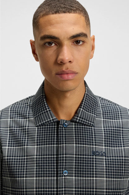 GIFT-BOXED CHECKED PYJAMAS WITH EMBROIDERED LOGOS