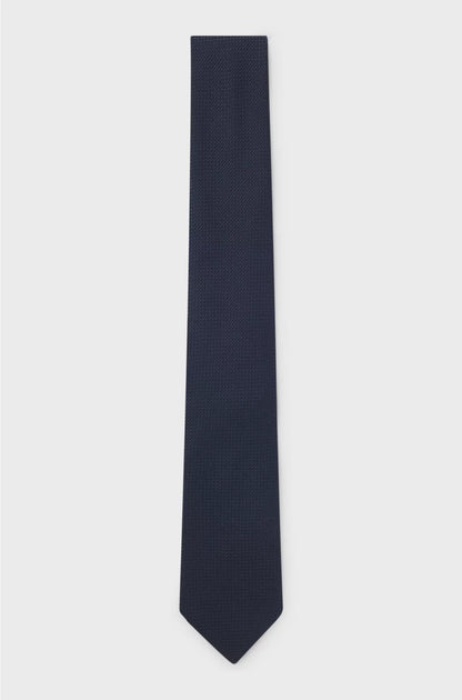 STRUCTURED TIE IN COTTON AND SILK