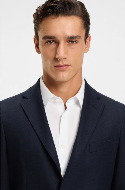 SLIM-FIT BLAZER IN BRUSHED STRETCH FLANNEL