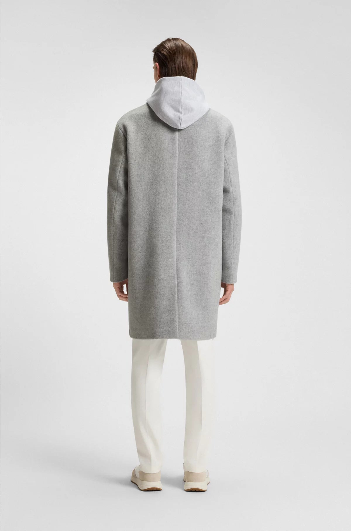 RELAXED-FIT COAT IN A WOOL BLEND