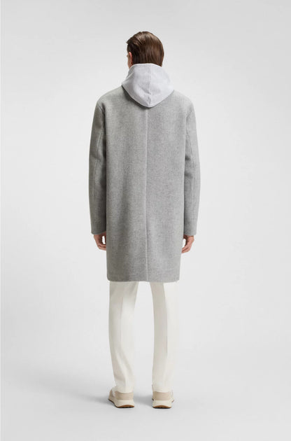 RELAXED-FIT COAT IN A WOOL BLEND