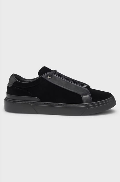 GARY TRAINERS WITH LEATHER TRIMS