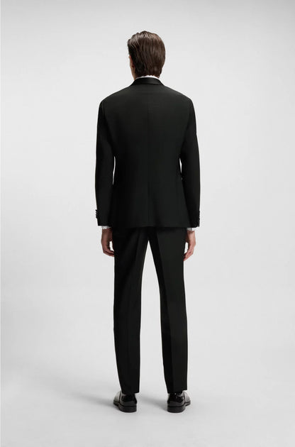 TWO-PIECE TUXEDO SUIT IN AN ITALIAN WOOL BLEND