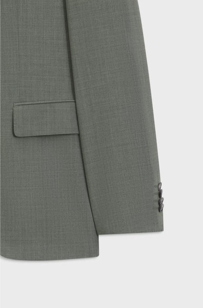 EASY-CARE SUIT IN STRETCH CLOTH WITH WOOL