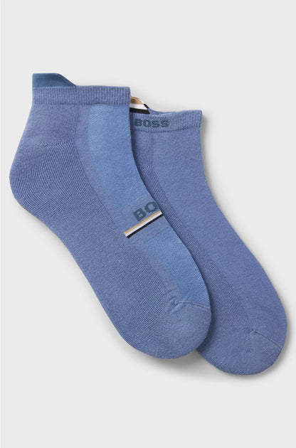 TWO-PACK OF ANKLE-LENGTH SOCKS WITH LOGOS