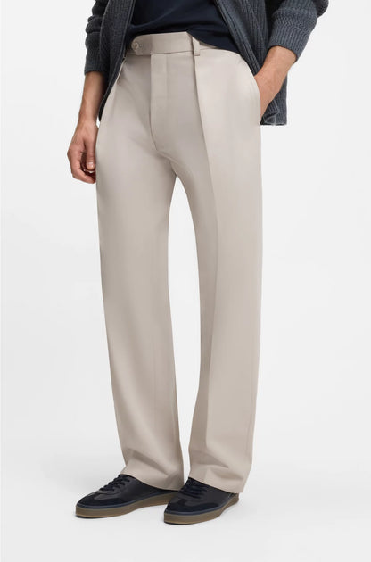 MICRO-PATTERNED TROUSERS IN COTTON