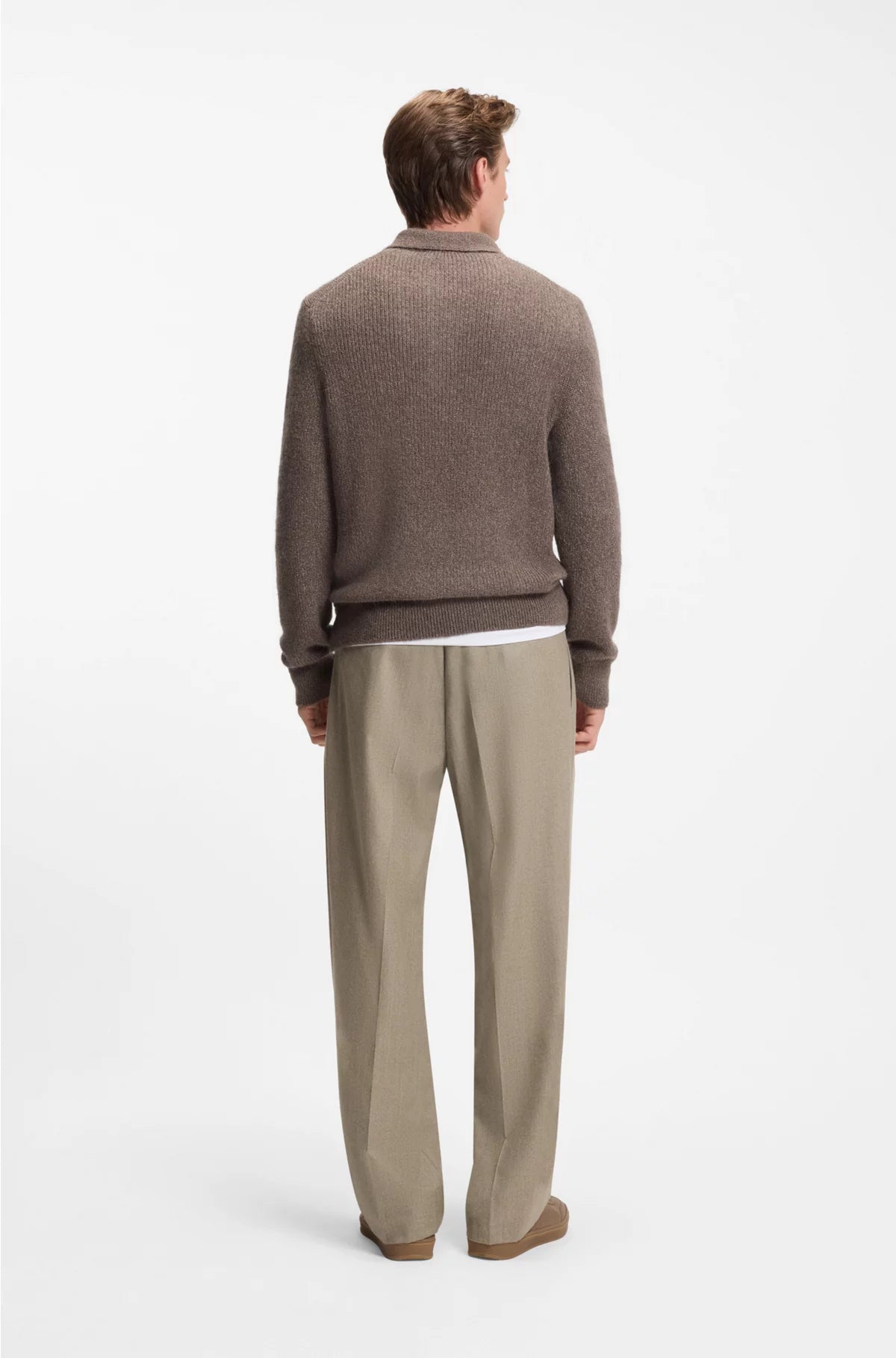 RELAXED-FIT TROUSERS IN VIRGIN WOOL