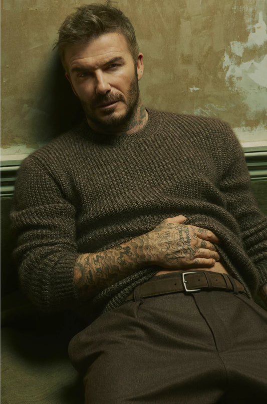 KNITTED SWEATER WITH MOULINE RIB