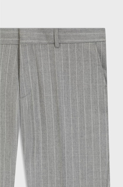 FORMAL TROUSERS IN STRIPED VIRGIN WOOL