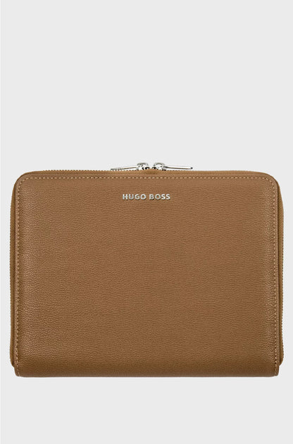 CAMEL A5 CONFERENCE FOLDER IN PEBBLE-TEXTURED FAUX LEATHER