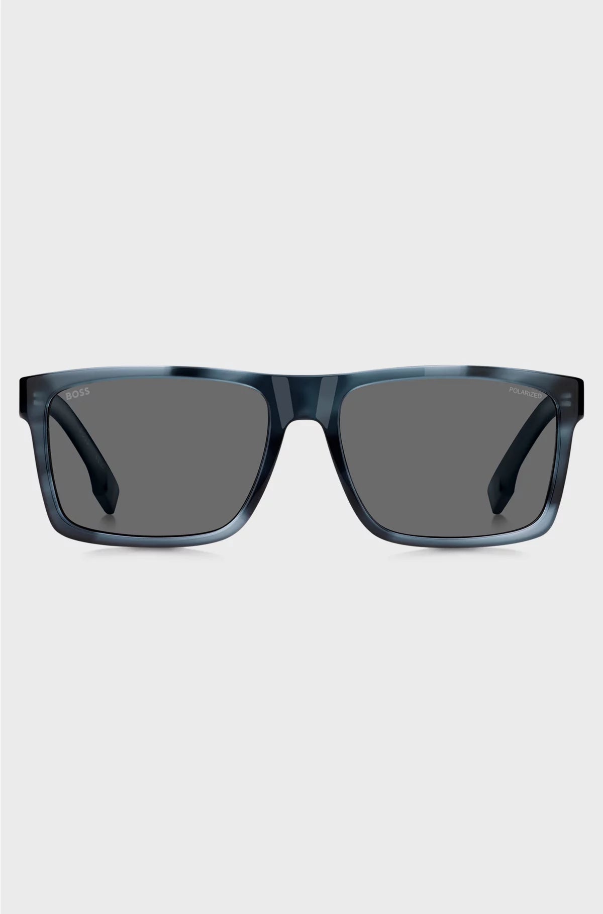 BLUE-ACETATE SUNGLASSES WITH PATTERNED FRAMES