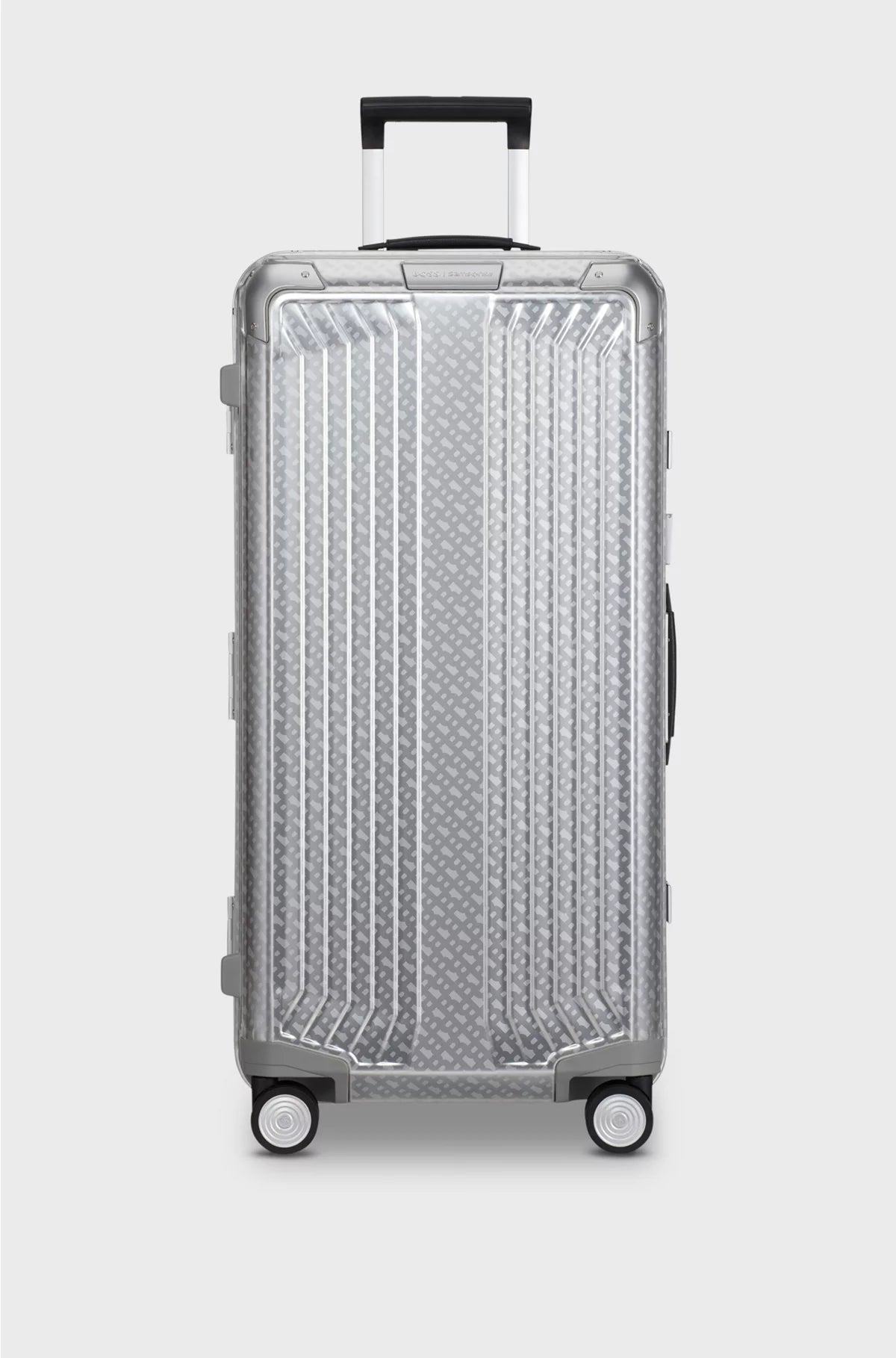 SILVER ALUMINIUM TRUNK SUITCASE 80CM