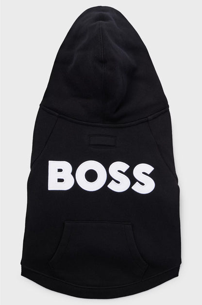 DOG HOODIE IN A COTTON BLEND WITH CONTRAST LOGO