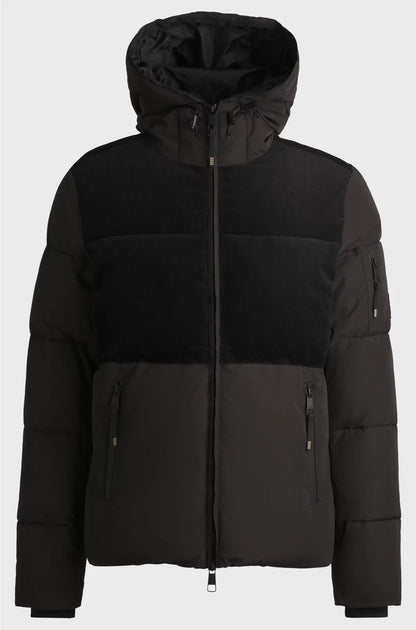 EQUESTRIAN WATERPROOF JACKET WITH CORDUROY DETAILS