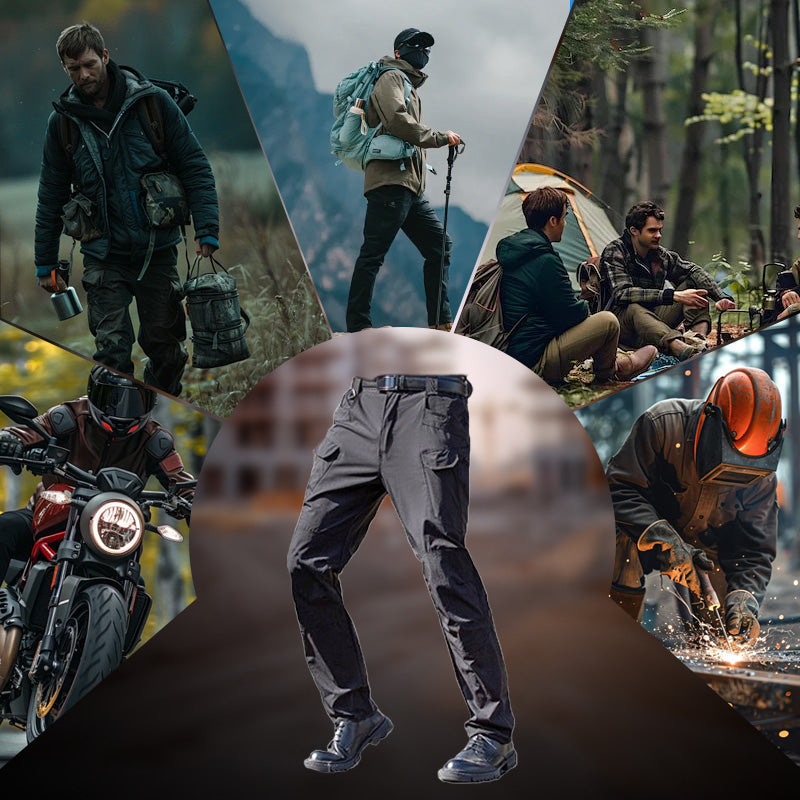 Multifunctional Stretch Tactical Pants – Zippered pockets, slim fit, and stretch fabric for total freedom of movement.